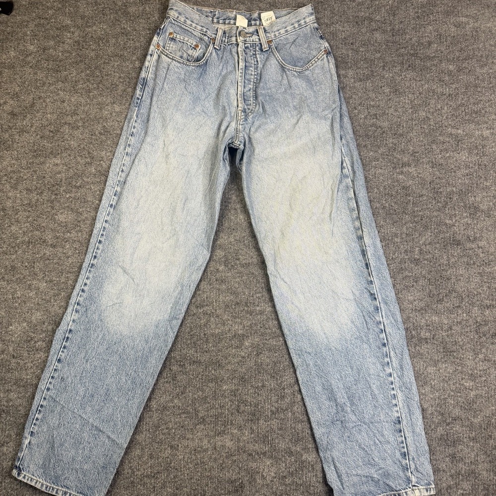 Vintage Lucky Brand Dungarees Jeans Men 30x34 Blue Baggy Gene Montesano USA Made - Picture 3 of 16